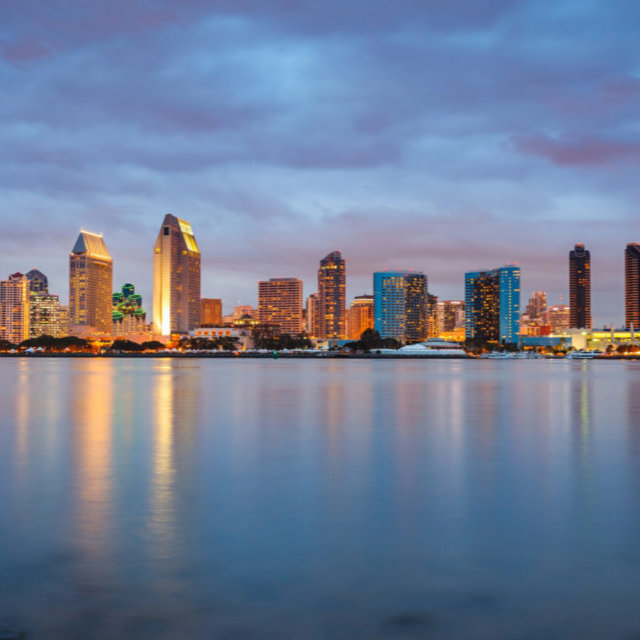San Diego at night